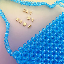 Load image into Gallery viewer, Say My Name Purse in Ocean Blue